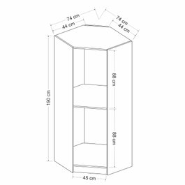 Hanah Home Armario Kale White - 2305 Blanco